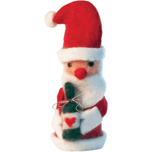 Christmas Decoration Felt Bottle Topper - Santa