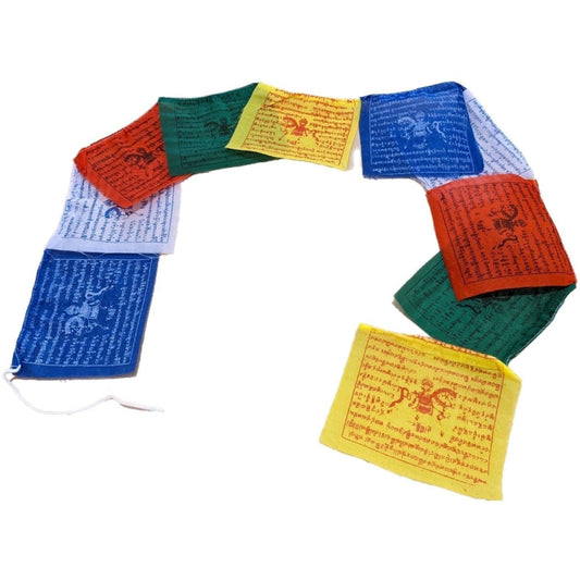 Tibetan Prayer Flag - Windhorse & Compassion Buddha 10 Leaf