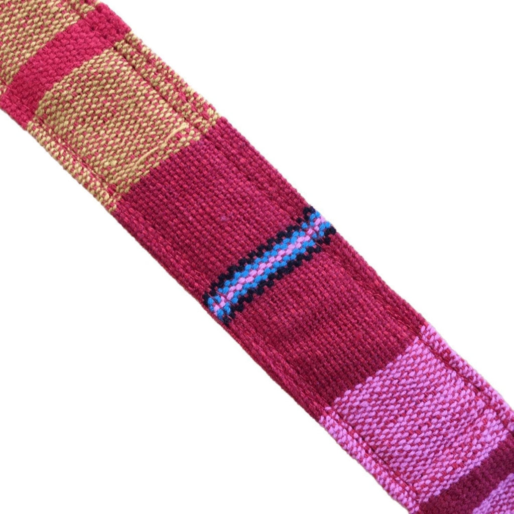 Yoga Mat Strap - Handloom Fabric - pink